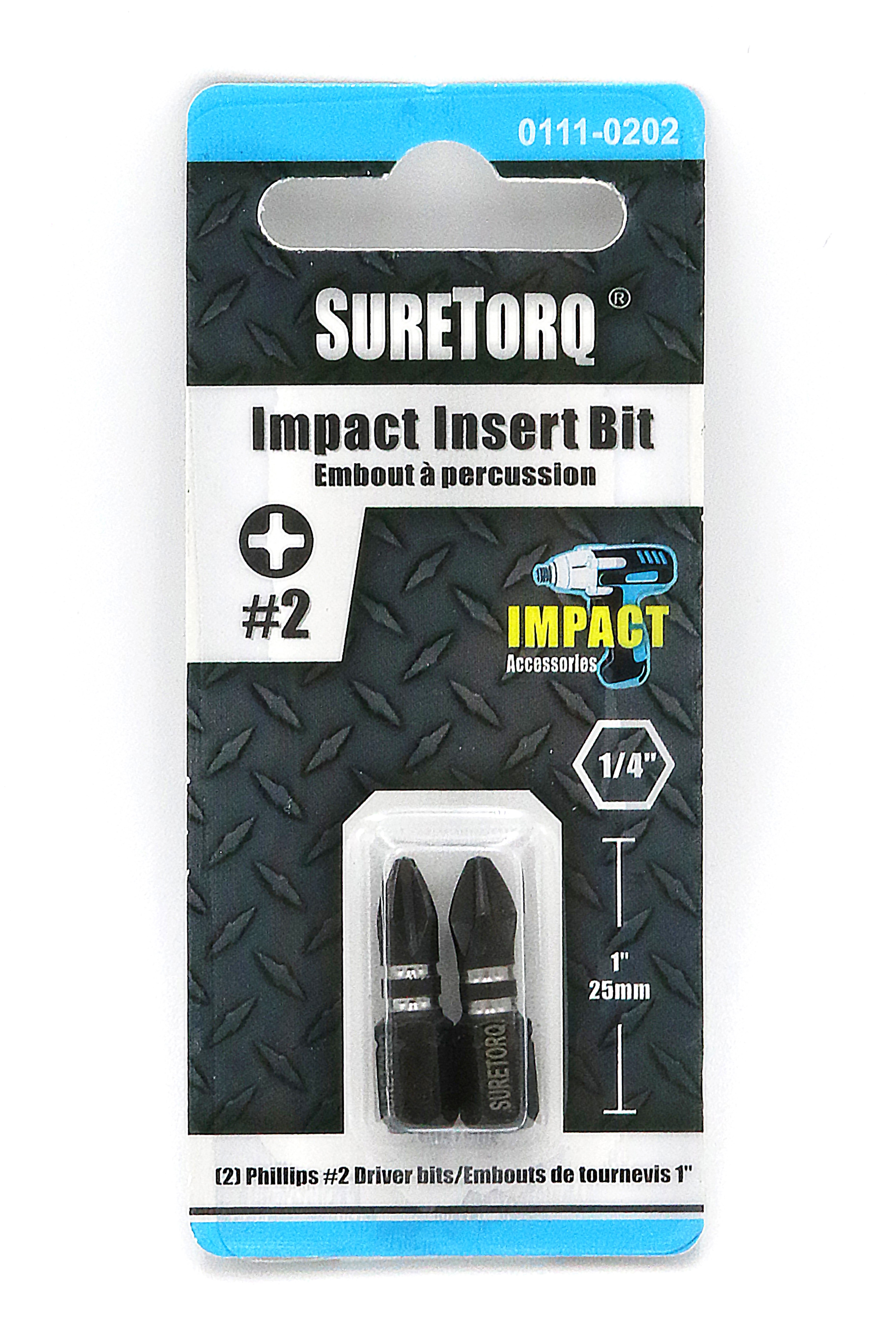 Suretorq - 0111-0202 - 2pcs Impact PH2 Bit 1 Card