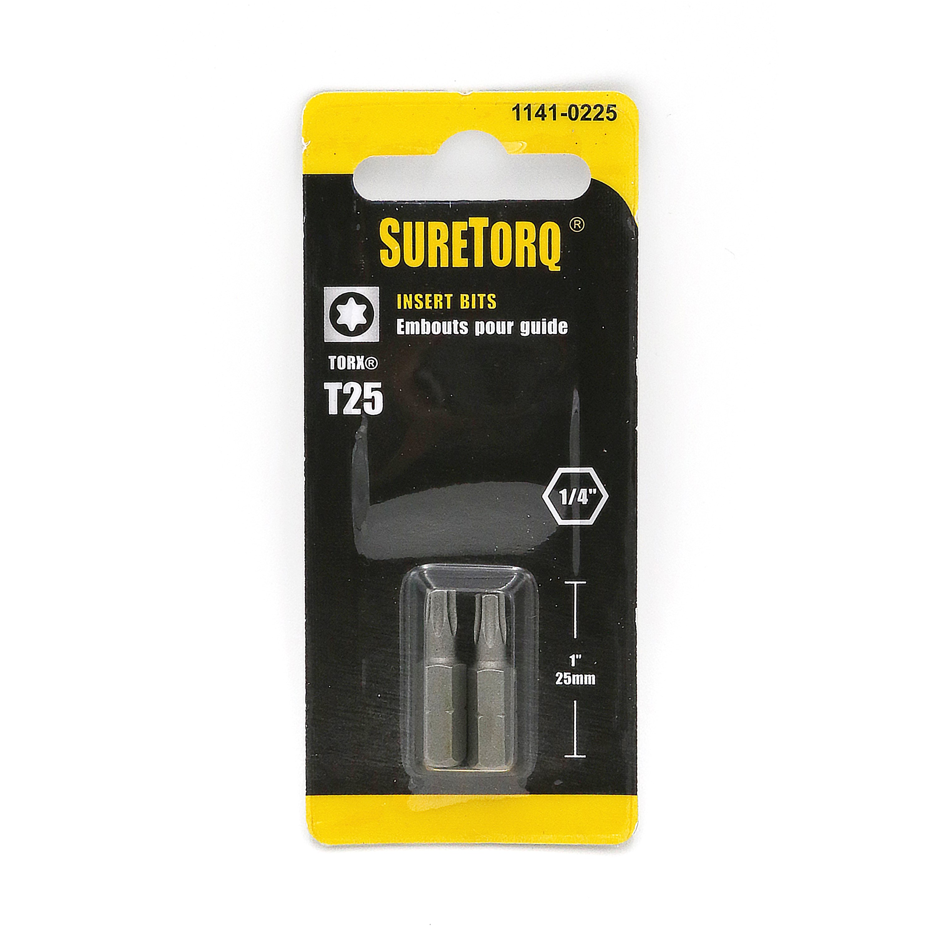 Suretorq - 1141-0225 - 2pcs T25 Bit 1 Card
