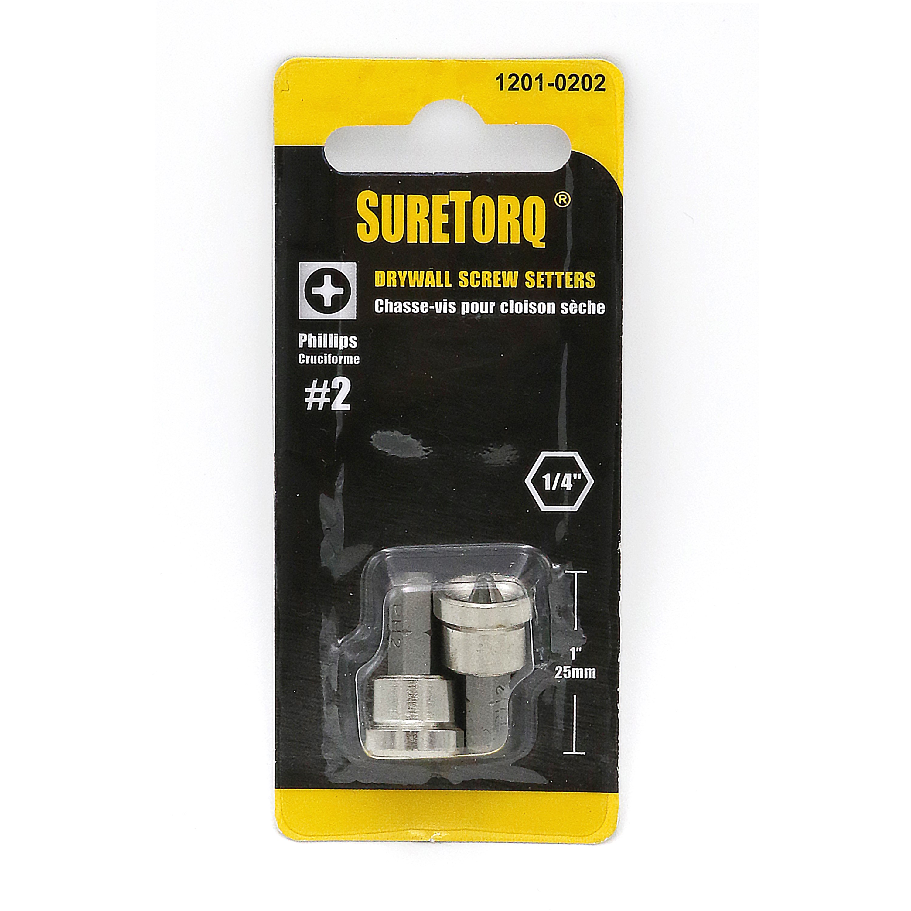 Suretorq - 1201-0202 - 2pcs Drywall Screwsetter Card
