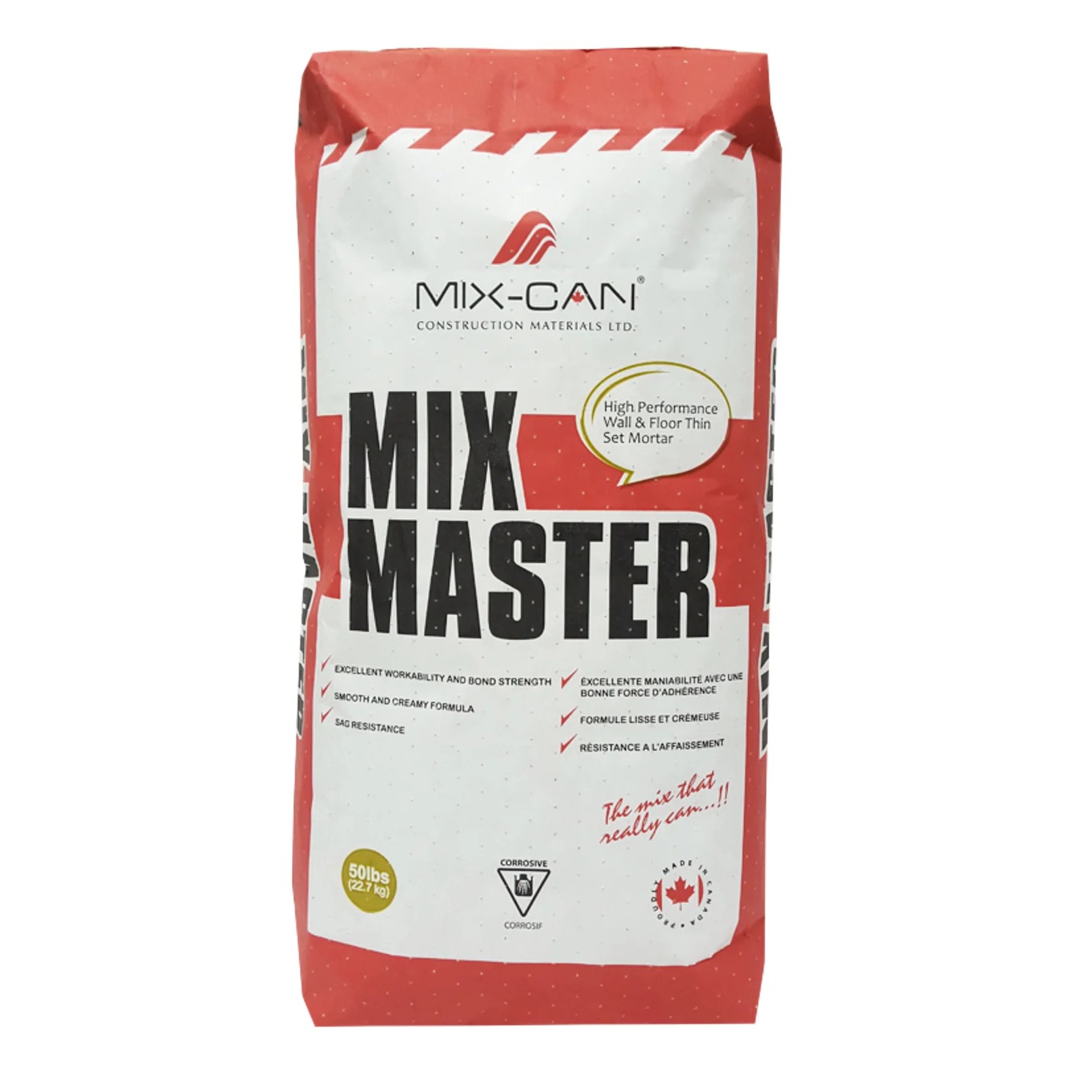 MIX CAN - MIXMASTER (Grey) - High Performance Uncoupling Mortar 50lbs (Red Bag)-60 BAGS/SKID