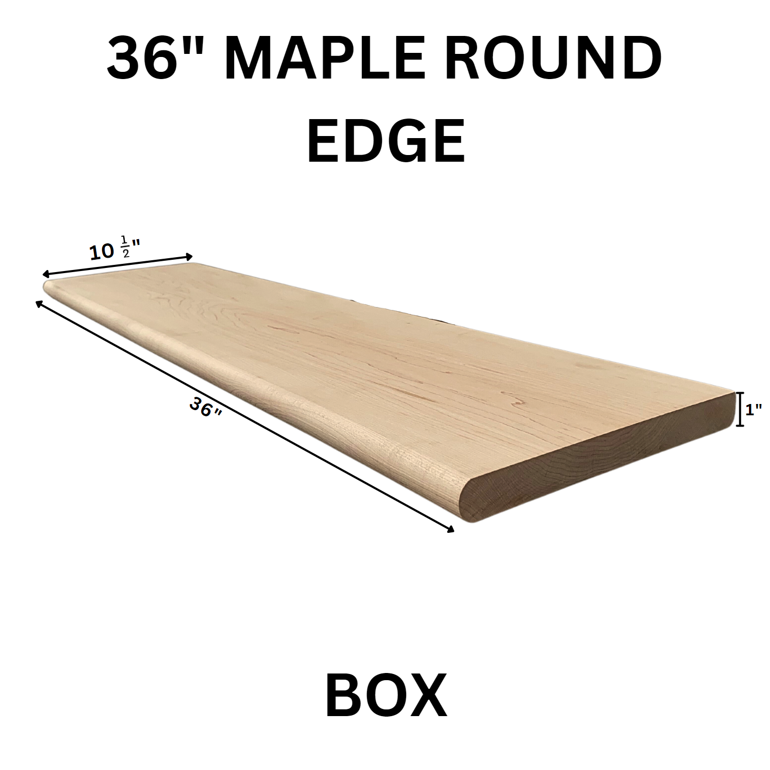 Maple Round Edge Tread 36 Box MRET-36