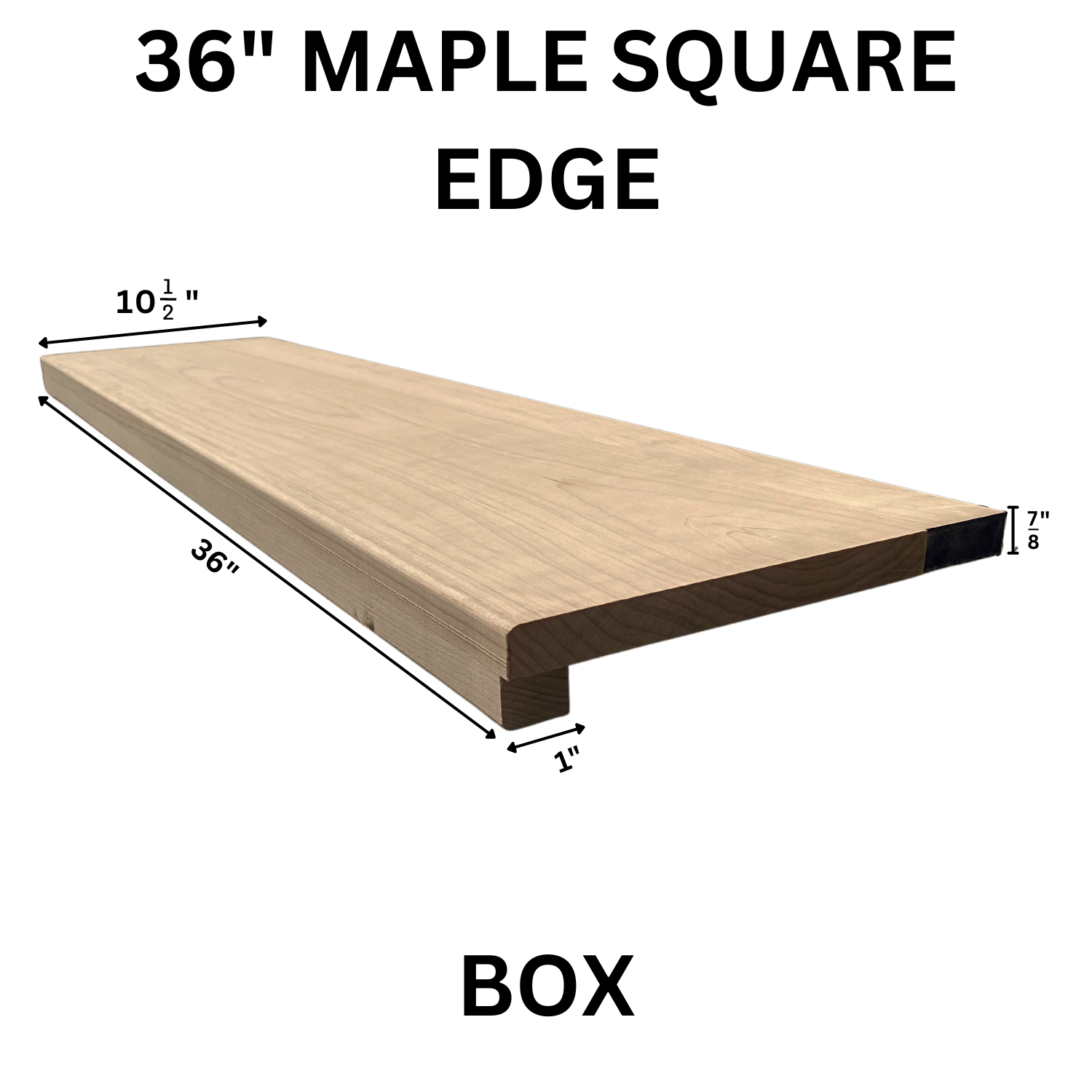 Maple Square Edge Tread 36 Box MSET-36