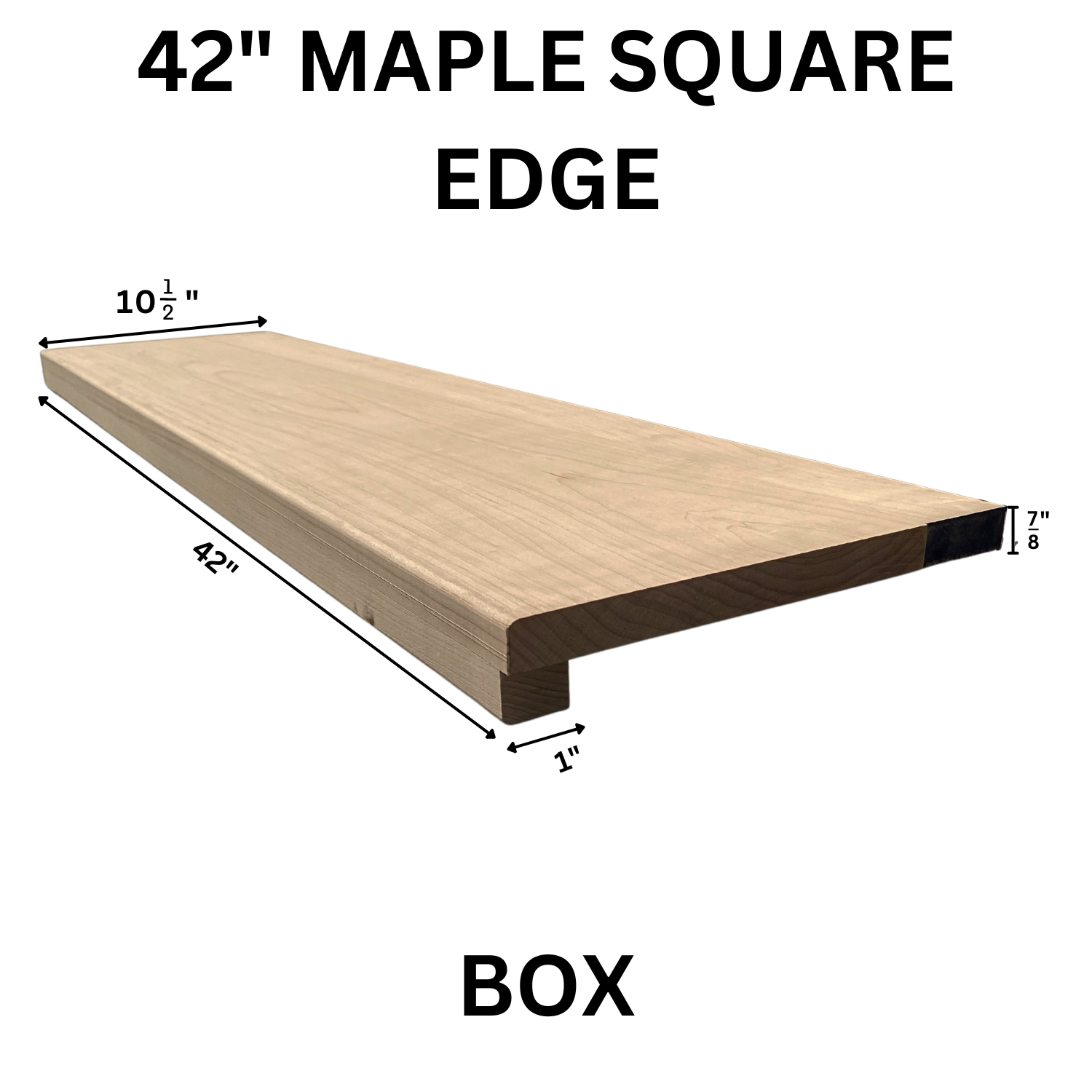 Maple Square Edge Tread 42 Box MSET-42