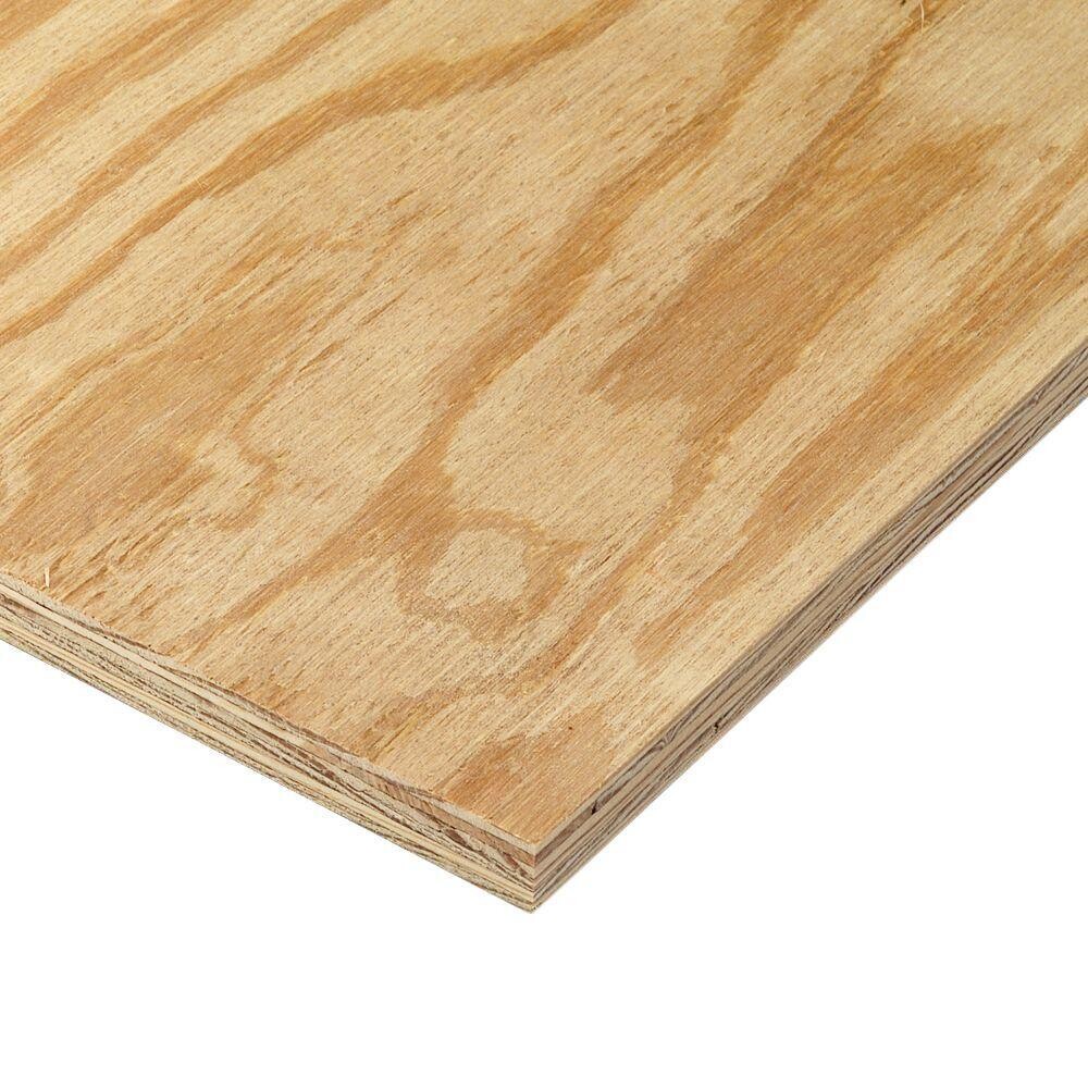 PLYWOOD Std. Spruce or Fir Sheathing Plywood 1/2 X 4' X 8'