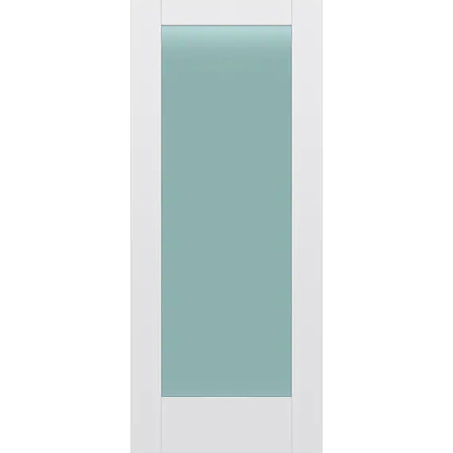 1 Panel Solid Door Frosted Glass - 34 x 80