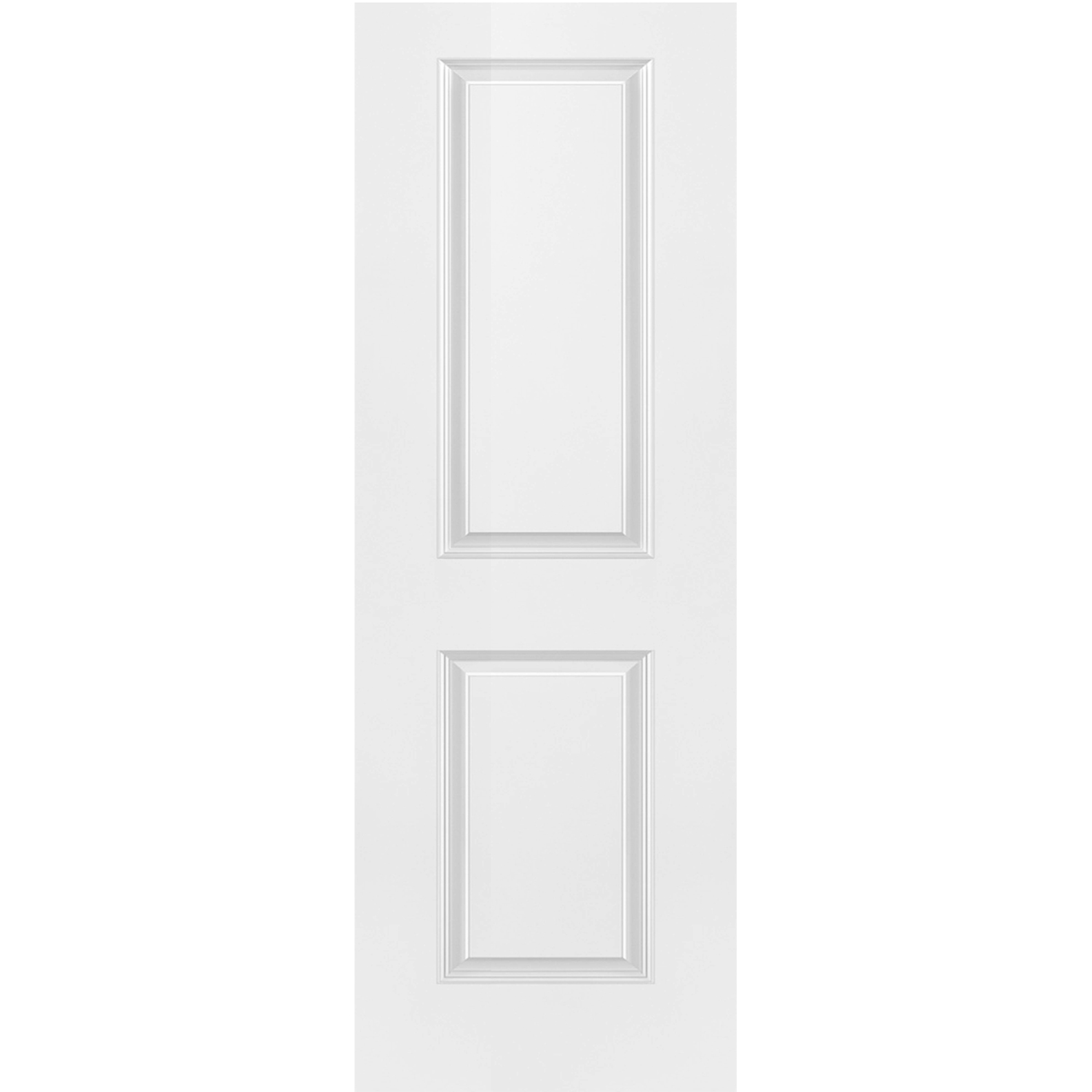 2 Panel 80 x 28 x 1-3/8 Smooth Hollow Door Raised