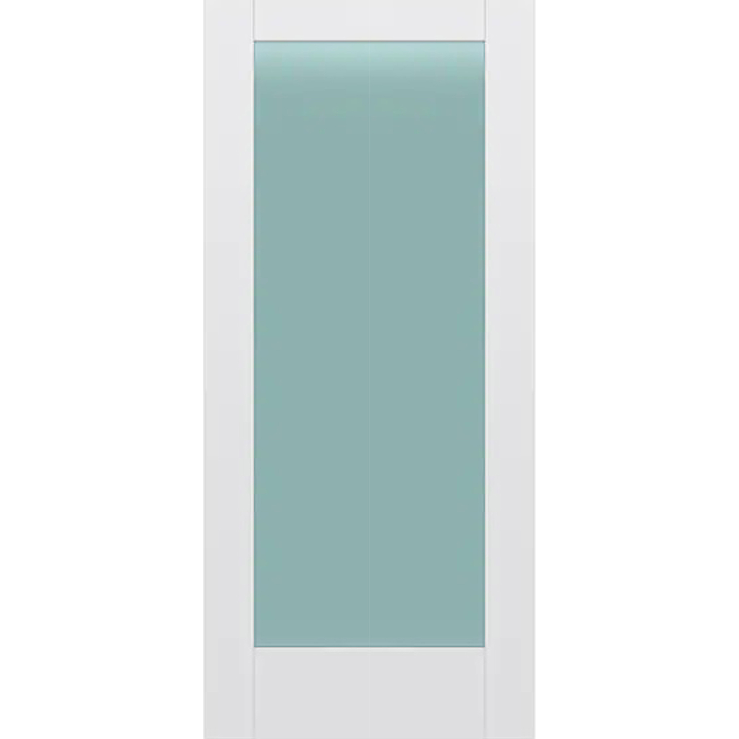 1 Panel Solid Door Frosted Glass - 36 x 80