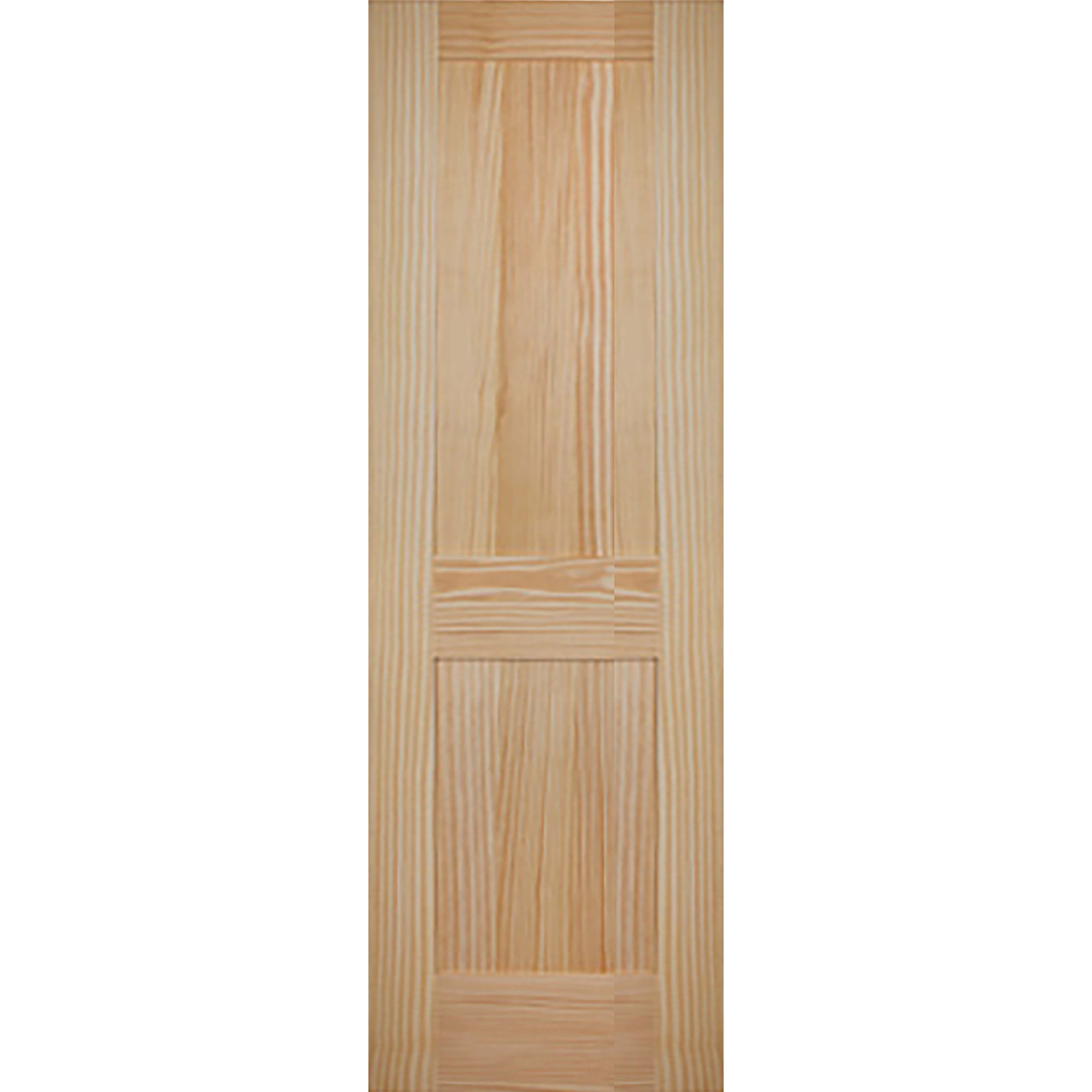 2 Panel 26 x 80 x 1 3/8 - Knotty Pine Door Shaker