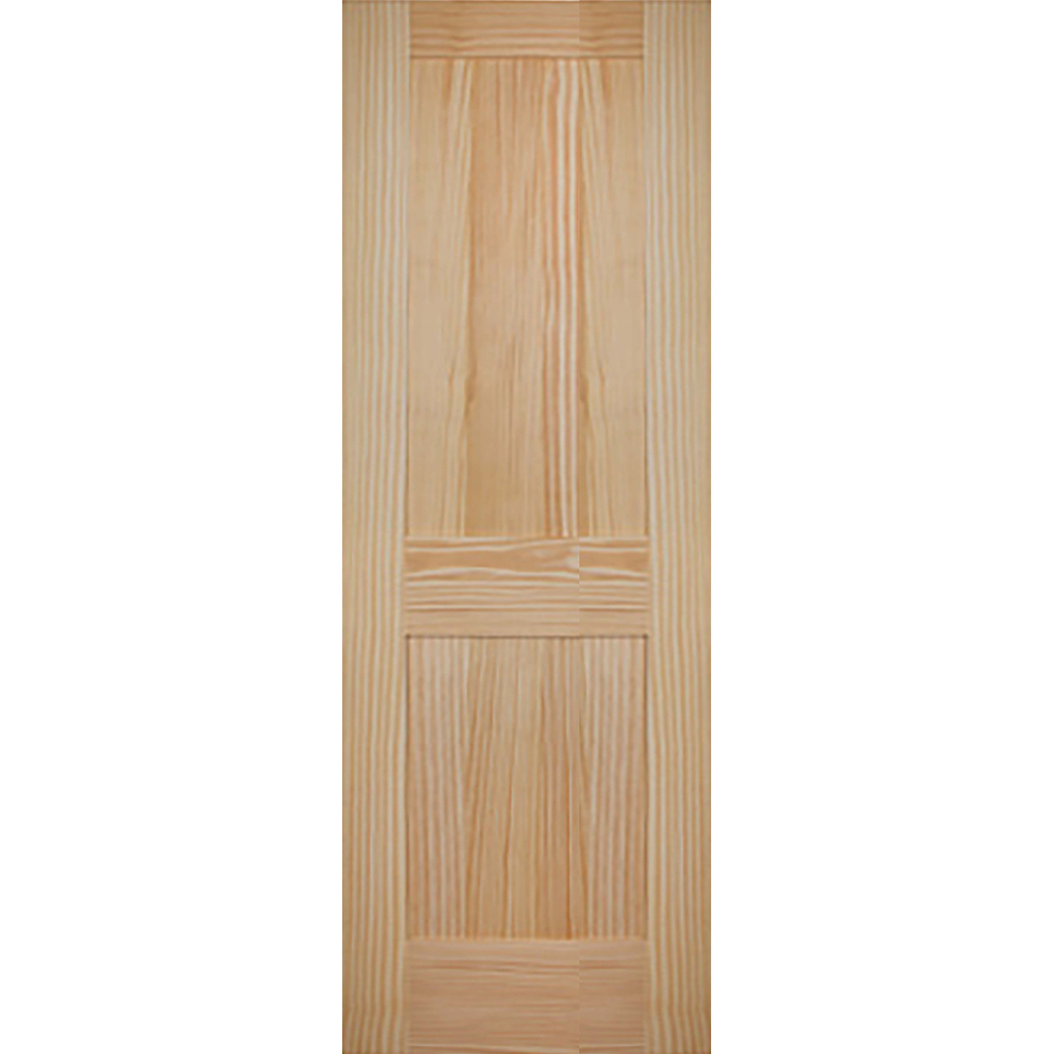 2 Panel 28 x 80 x 1 3/8 - Knotty Pine Door Shaker