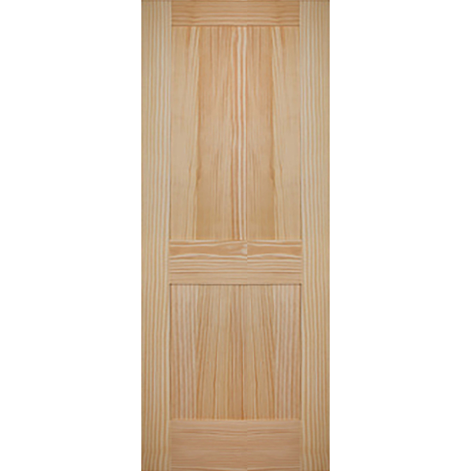 2 Panel 32 x 80 x 1 3/8 - Knotty Pine Door Shaker
