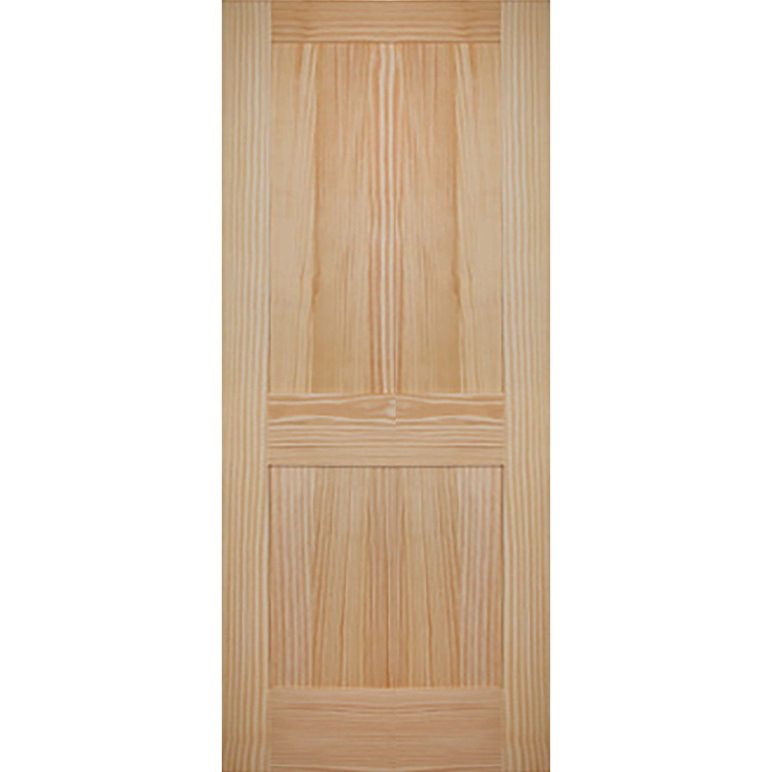 2 Panel 34 x 80 x 1 3/8 - Knotty Pine Door Shaker