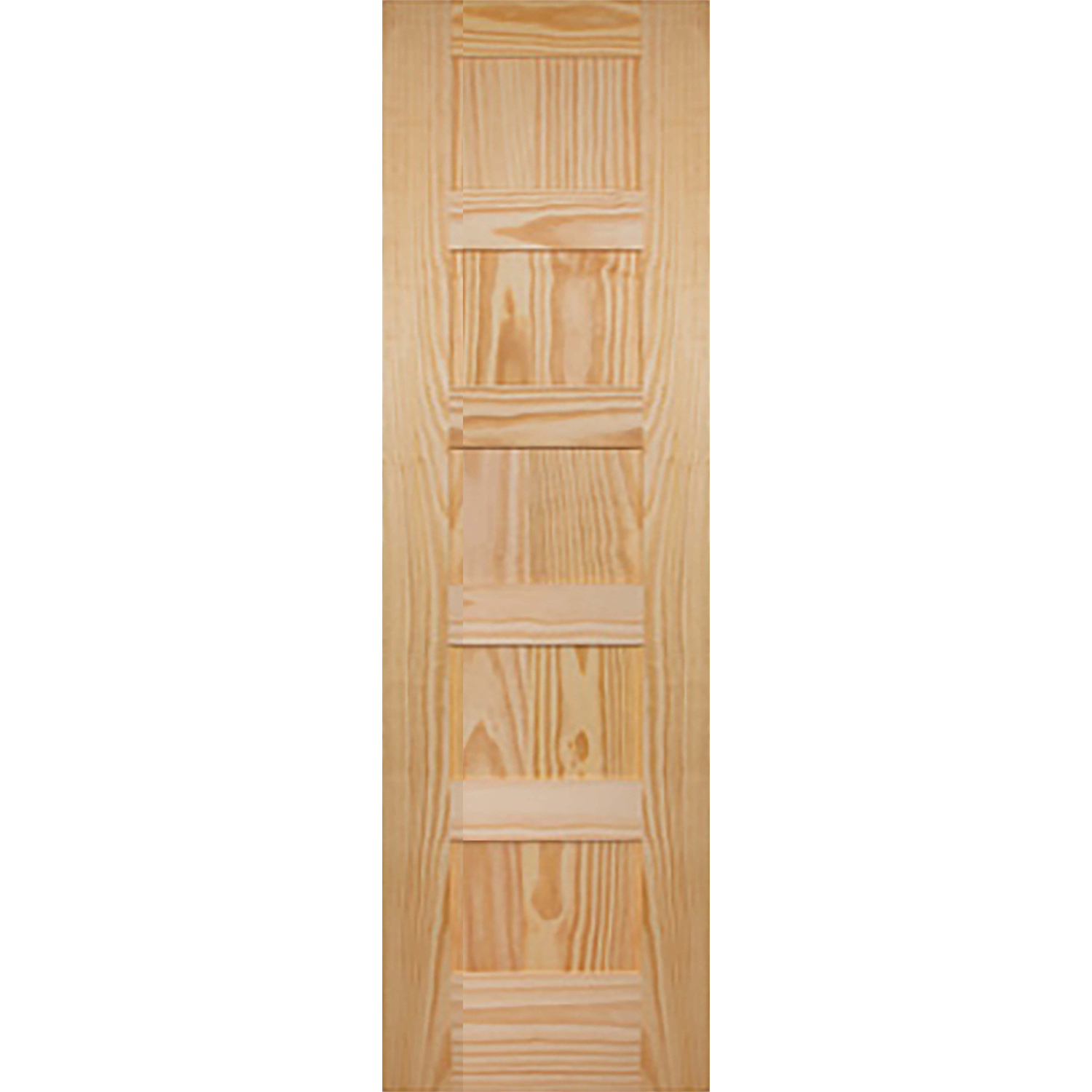 5 Panel 24 x 80 x 1 3/8 - Knotty Pine Door Shaker