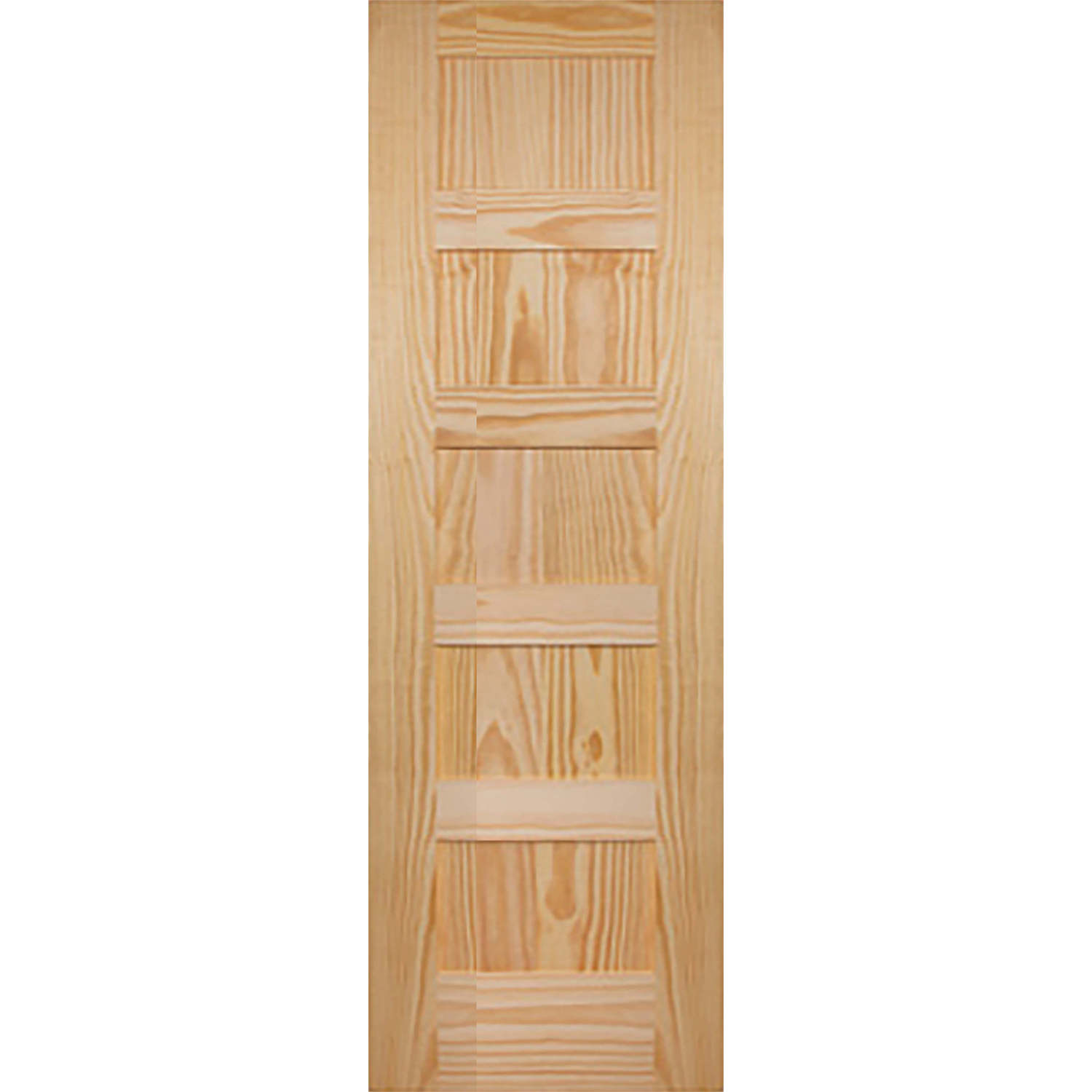 5 Panel 26 x 80 x 1 3/8 - Knotty Pine Door Shaker