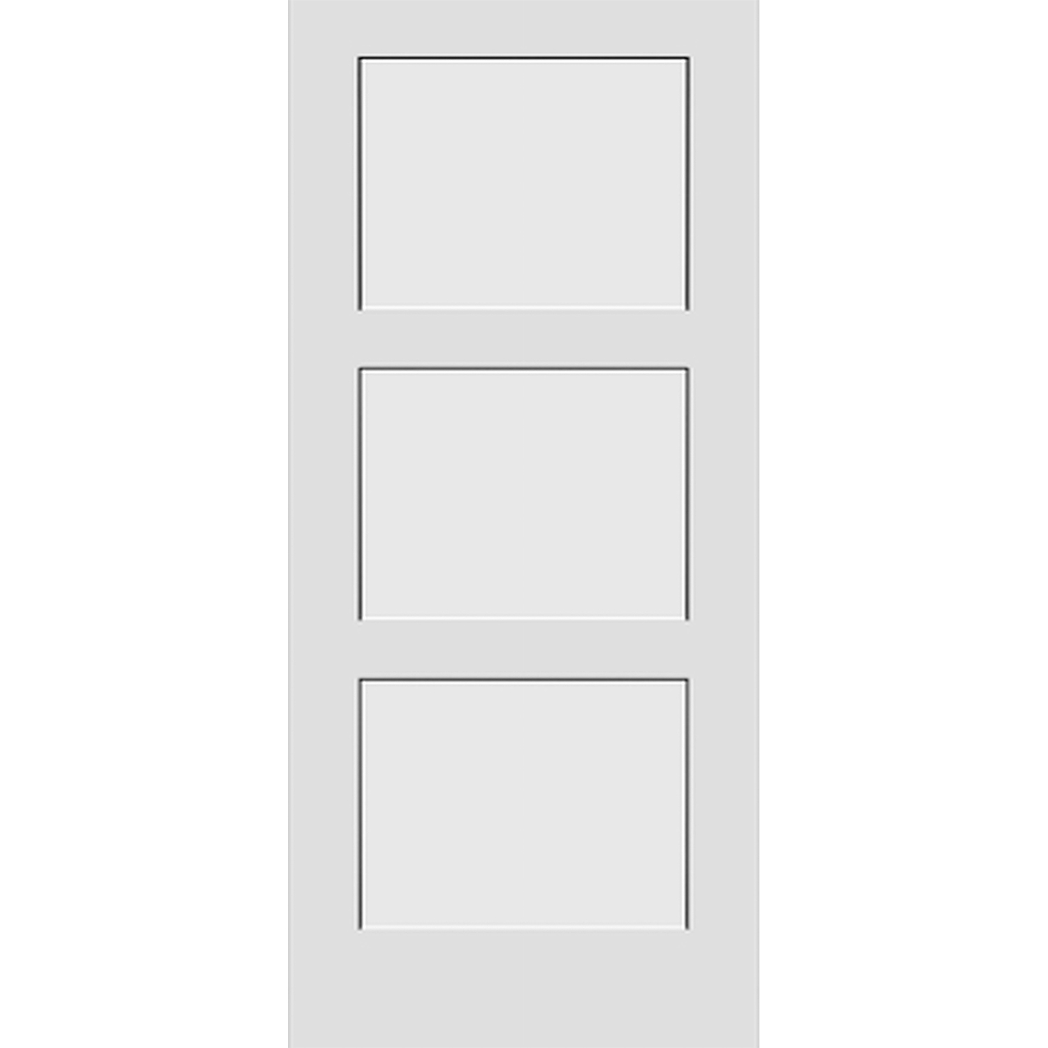 3 Panel Solid Door - 36 x 80
