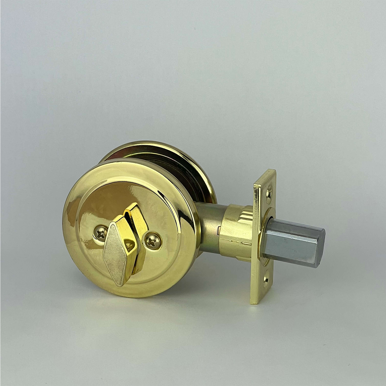 PorteGuard Door Lock - Single Dead Bolt - Polished Brass - CDH-11-DBD1-PB