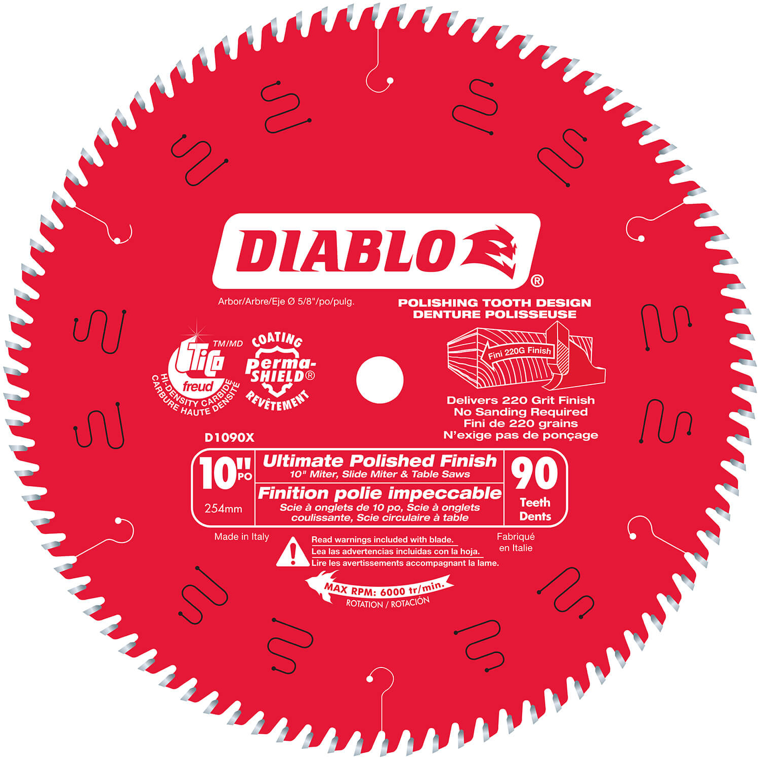 Diablo Large Diameter Circular Blade 10 x 90 Teeth - D1090X