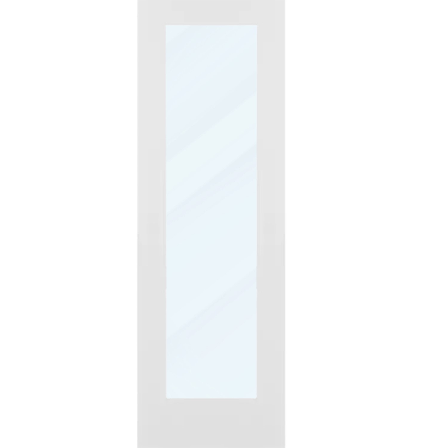 1 Panel Solid Core Door (Clear Glass) - 26 x 80 - D1CG26