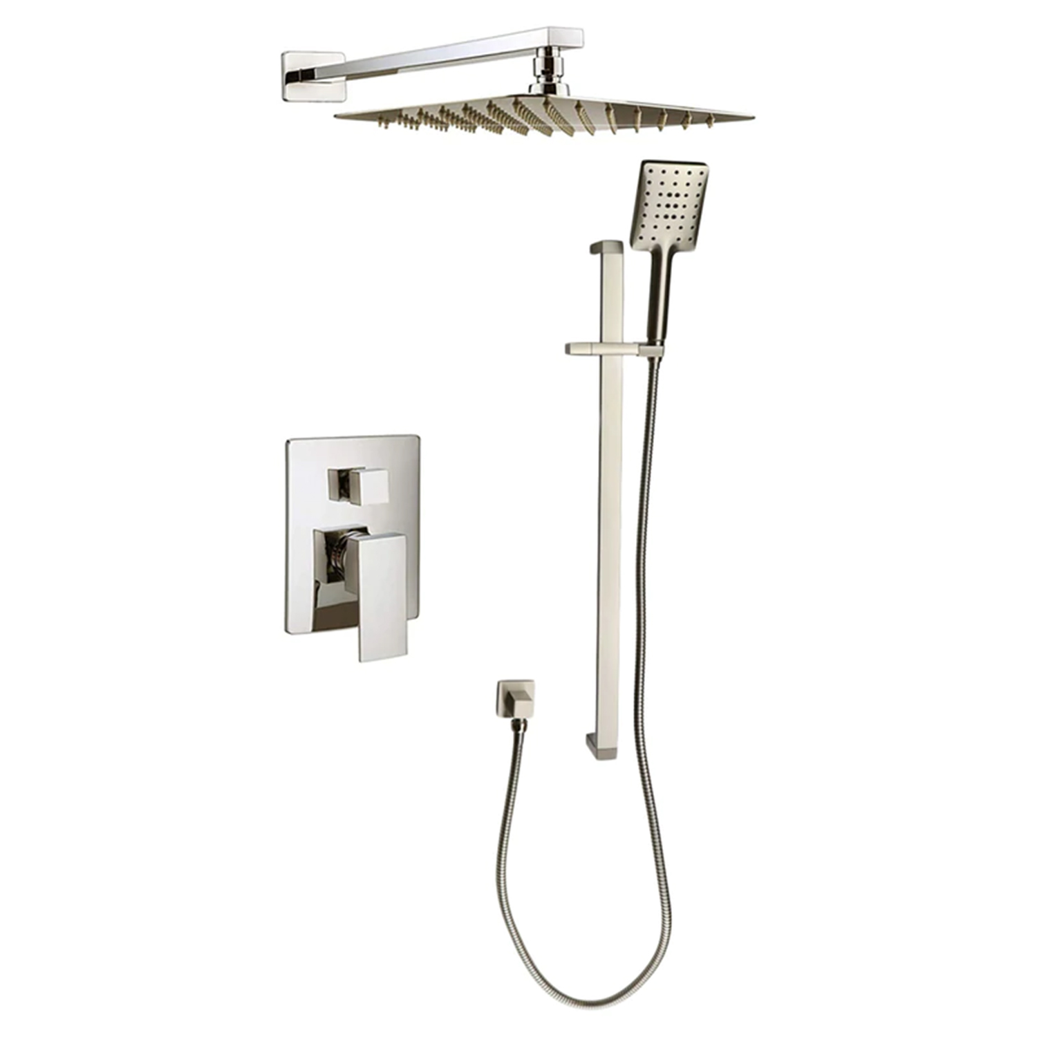 Kodaen F54123BN Brushed Nickel Shower Faucet - 2-Way Shower System