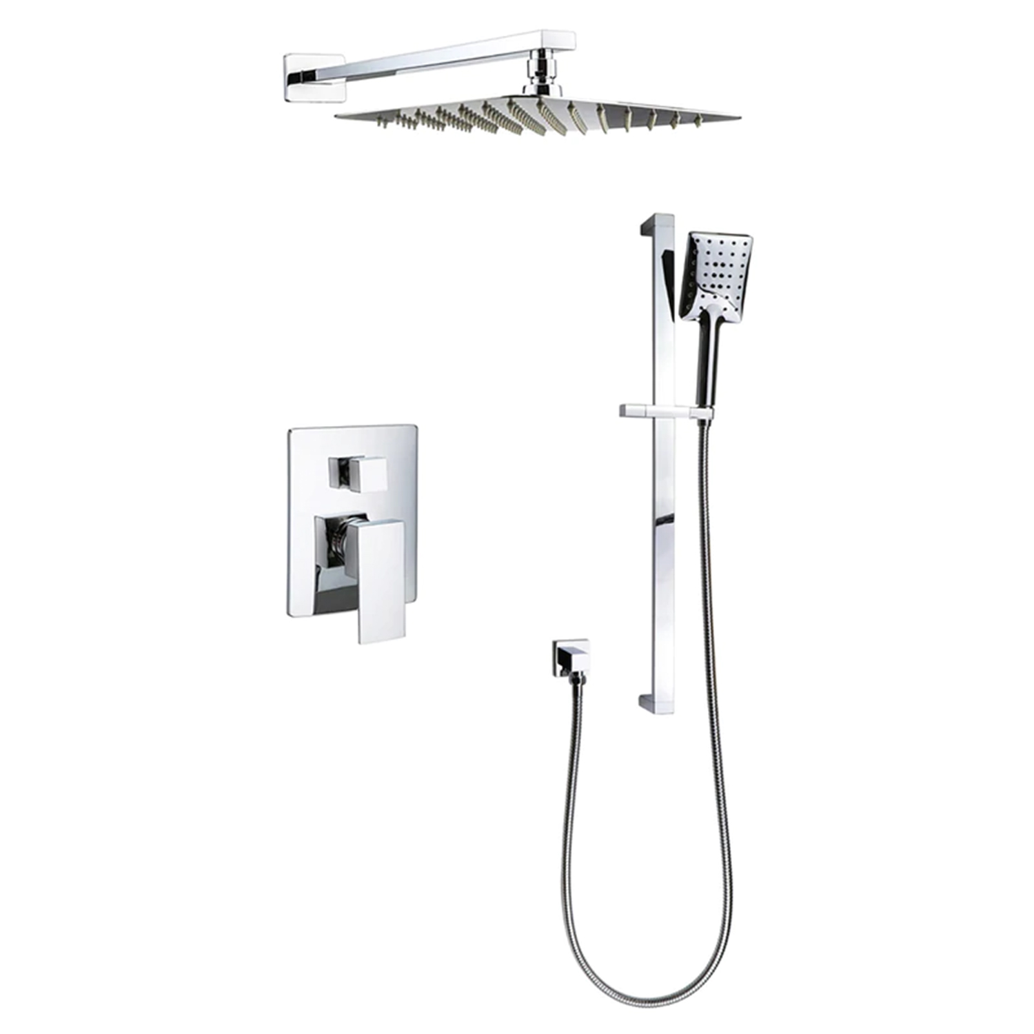 Kodaen F54123CP Shower mixer Chrome Plated Shower Faucet - 2-Way Shower System