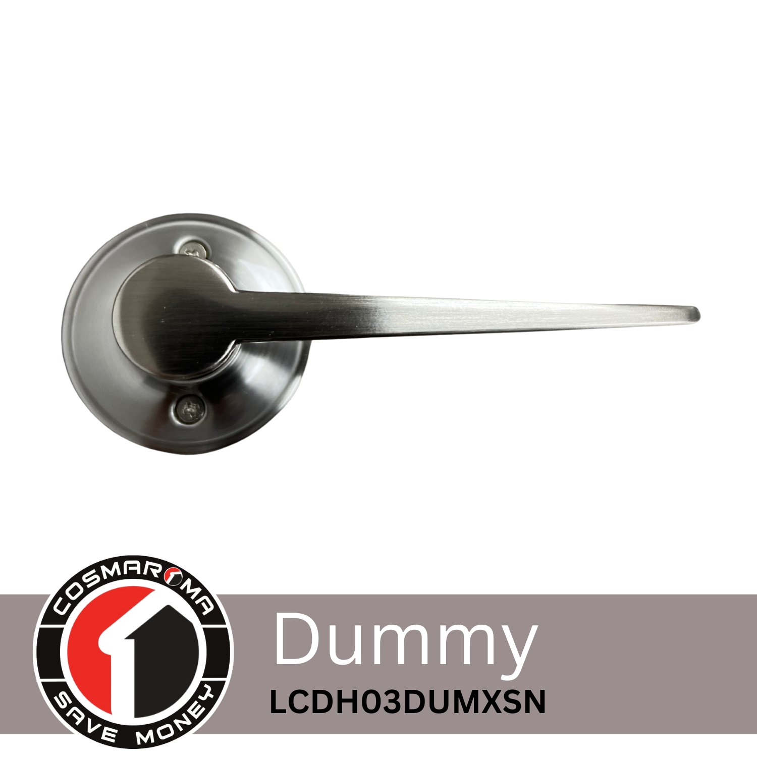 PorteGuard Door Handle - Dummy Lever Set - Satin Nickel - CDH-03-DUM-SN