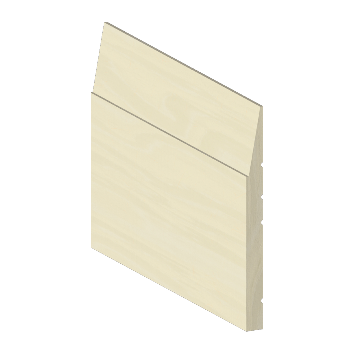 Base Board Poplar Step Bevel 7 1/4 X 5/8 (3/4) - basepoplar7-1/4 - baseboard - SOLD BY FEET