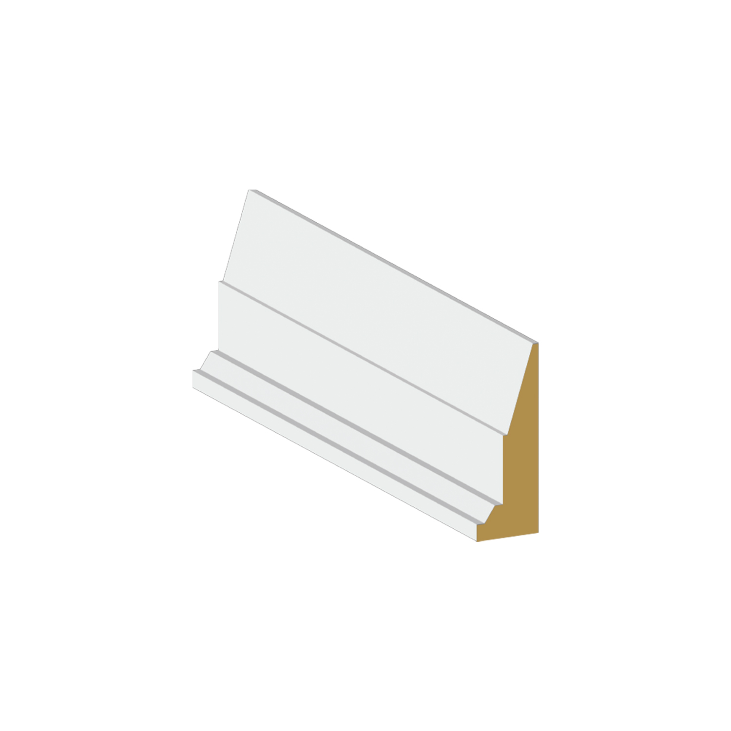 Casing MDF Step Bevel Back Band 3 1/2 x 1 1/8 x 8 1/2'' - $1.64/LF - SOLD PER PIECE - EACH PIECE IS 8 1/2' - $14.00 EACH