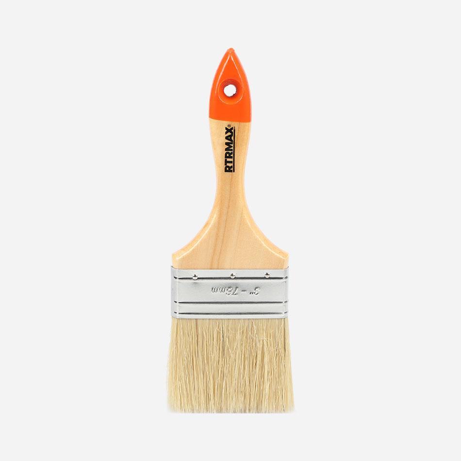 RTRMAX - RH14311 - PAINT BRUSH WITH WOODEN HANDLE Width : 1" , Bristle length: 51mm Thickness: 17mm