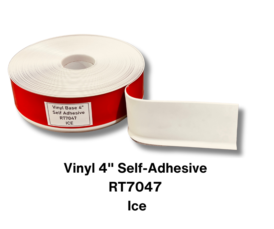 Vinyl Base 4" x 1/8" x 100' Self Adhesive - RT7047 - ICE