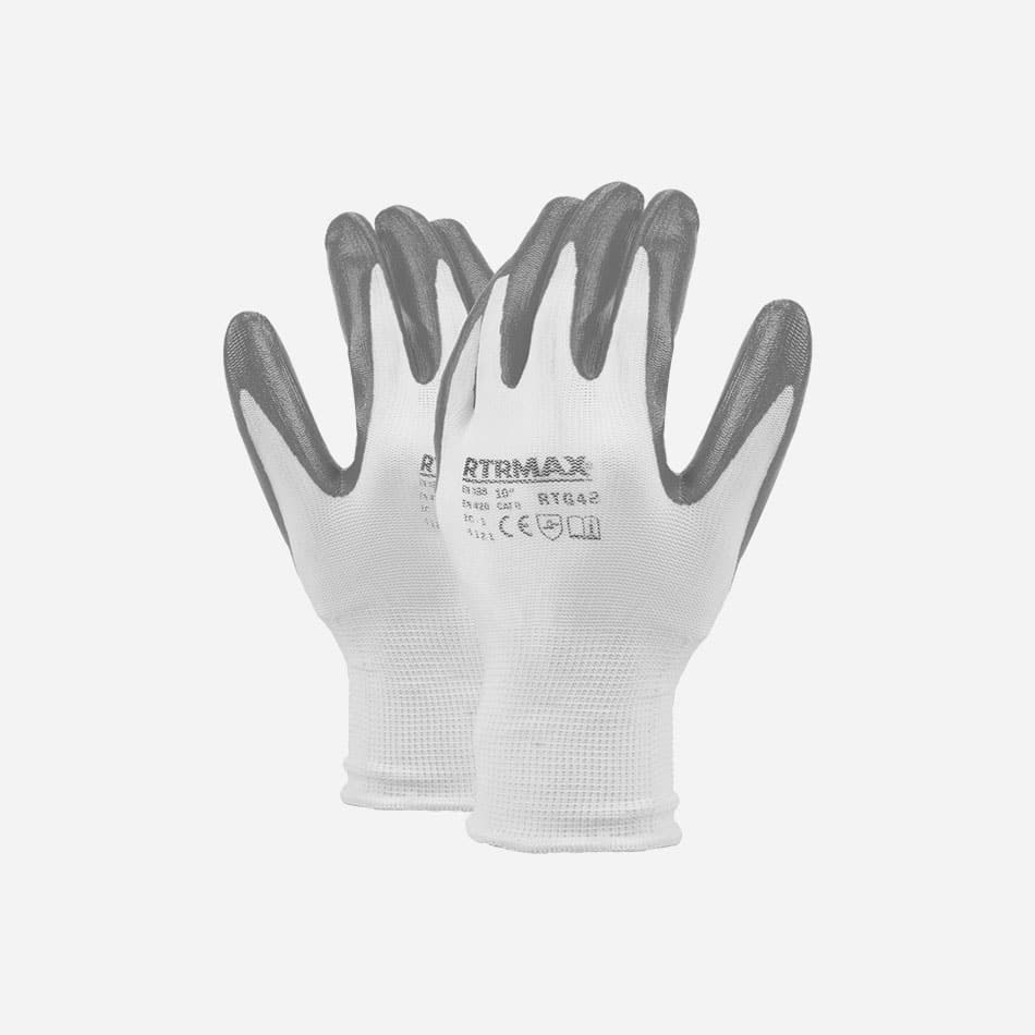 RTRMAX - RTG42 - Nitrile Glove 10 Grey Color With Poly