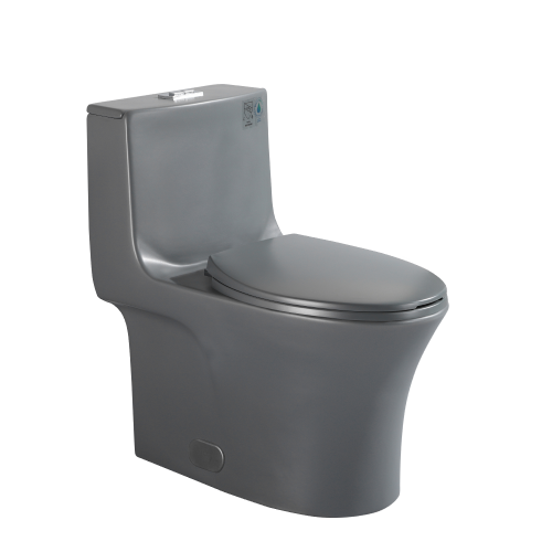 Dureno -One Piece Toilet Dark Grey (4.8L-6L / 1.1gal-1.6gal) - T206DG