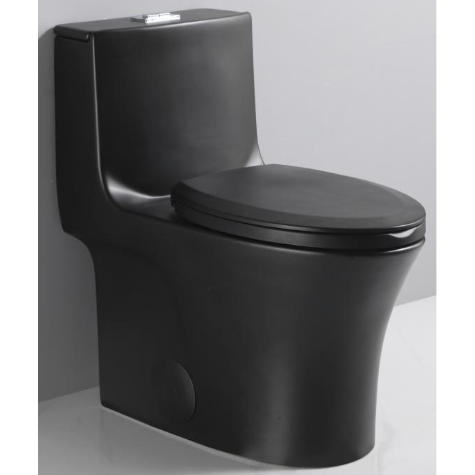 Dureno -One Piece Toilet Matte Black (4.8L-6L / 1.1gal-1.6gal) - T206MB