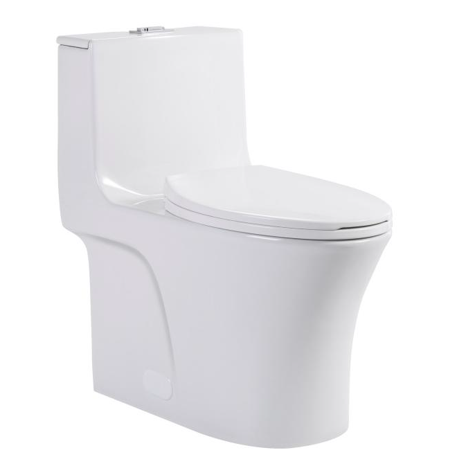 Dureno -One Piece Toilet White Gloss (4.8L-6L / 1.1gal-1.6gal) - T206W