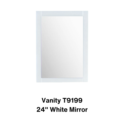 Vanity T9199 / 24 White Mirror - Special