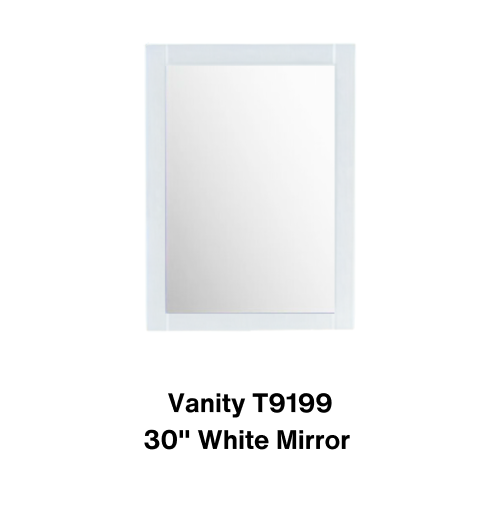 Vanity T9199 / 30 White Mirror -  Special