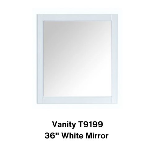 Vanity T9199 / 36 White Mirror - Special