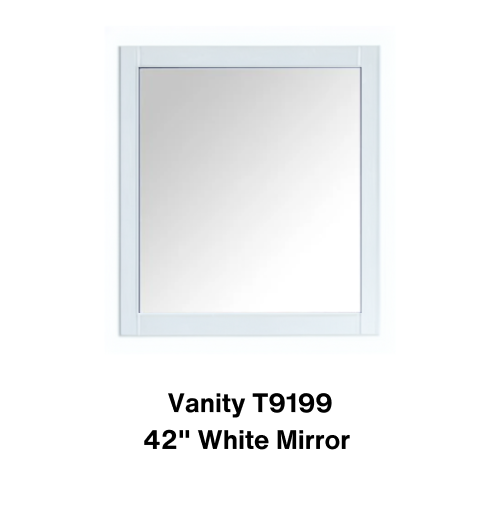 Vanity T9199 / 42 White Mirror -  Special