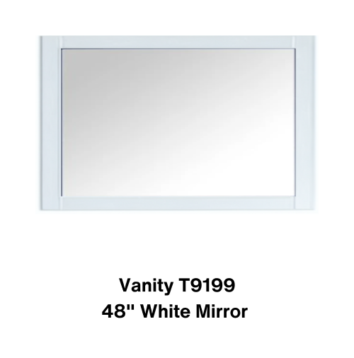 Vanity T9199 / 48 White Mirror - Special