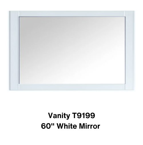 Vanity T9199 / 60 White Mirror- Special