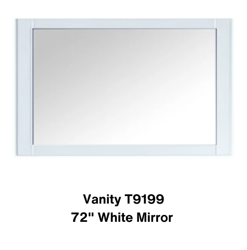 Vanity T9199 / 72 White Mirror- Special