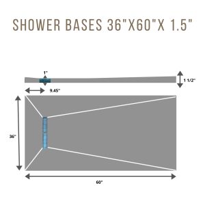 Base de douche 3x5 C?T? 24