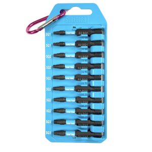 Suretorq - 0832-1090CA - ST 10pcs 50mm SQ bits set with clip