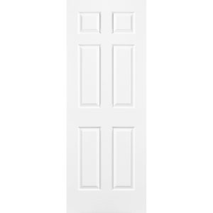 Porte Intérieure à 6 Panneaux Imitation Bois (Ame Alvéolaire)