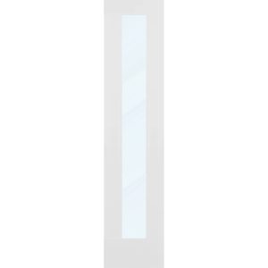 Porte à âme pleine à 1 panneau (verre clair)