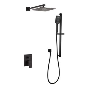 COS-F54123MB Matt Black Shower Faucet - 2-Way Shower System