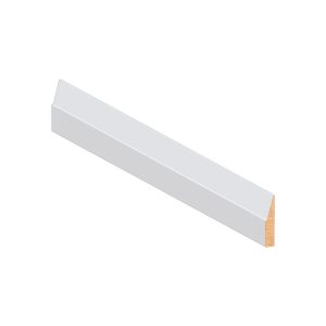 Butée de porte en pin apprêté, biseau étagé 1 3/8 x 3/8 x 10' - M226