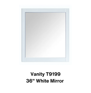 Vanity T9199/36 Miroir Blanc - Spécial