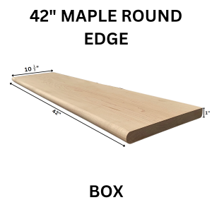 42" Maple Round Edge Tread Box