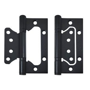 Charnières de porte papillon PorteGuard (lot de 3) - Noir mat