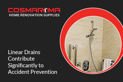 Linear Shower Drain Prevents Slips and Falls