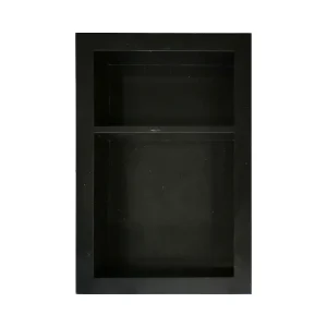 Niche de douche Moka Black à 2 étagères - 16 x 24